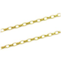 Corrente Malha Portuguesa Oval em Ouro 18 Kilates � 25406